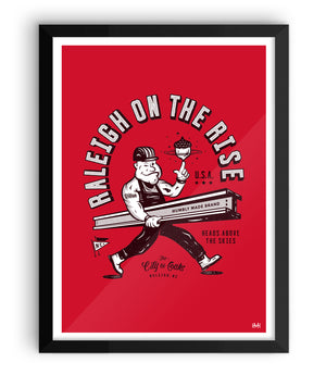 Raleigh On The Rise Print