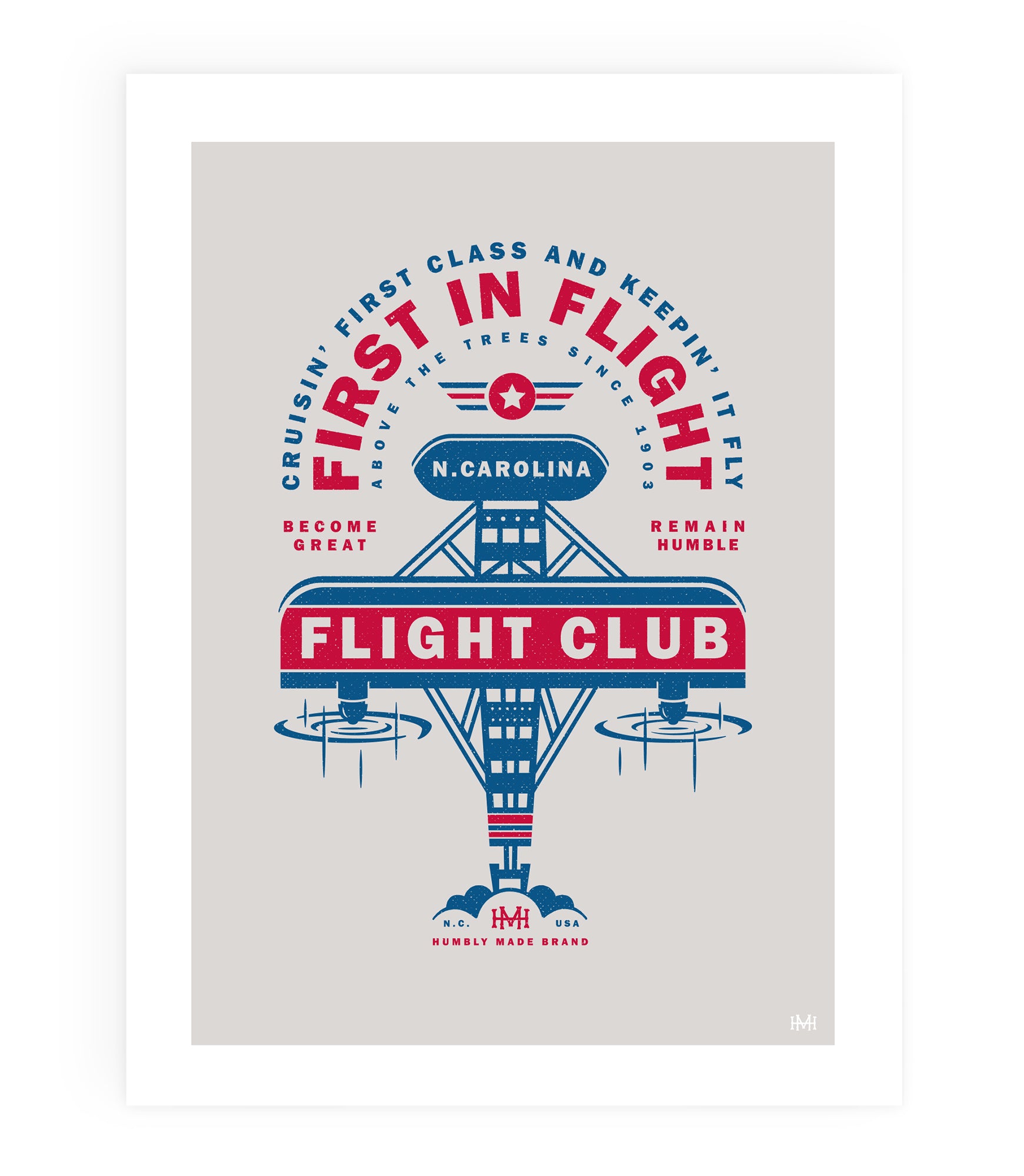 N. Carolina Flight Club Print